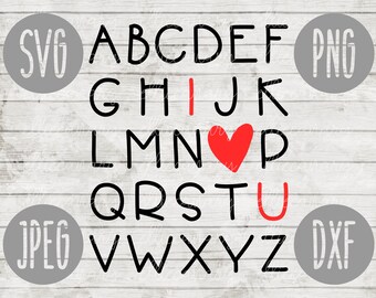 Abc I Love You Svg Etsy