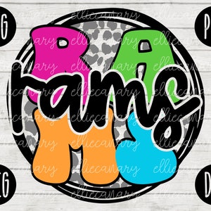 Go Rams Mascot SVG School Spirit Teacher Team svg png jpeg dxf Vinilo Corte Archivo Mamá Papá Otoño Escuela Fútbol Béisbol Retro Leopard Circle