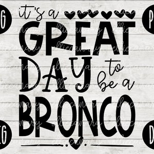 Esprit de l'école SVG C'est une belle journée pour être une équipe de professeurs Bronco svg png jpeg dxf fichier vinyle coupé maman papa automne école Football Baseball