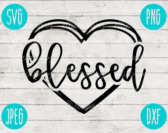 Blessed Heart SVG: Christian Easter Cut File (Digital Download)