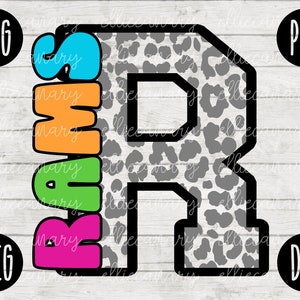 Rams Mascot SVG Escuela Espíritu Maestro Equipo svg png jpeg dxf Vinilo Corte Archivo Mamá Papá Otoño Escuela Fútbol Béisbol Retro Leopard Carta