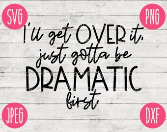 Funny Sarcastic SVG: Dramatic Introvert Cut File (Digital Download)
