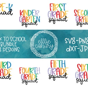 Back to School Bundle svg png jpeg dxf cut file Commercial Use Teacher Appreciation First Day 1st 2nd 3rd 4th 5th 6th Pre-K Kindergarten