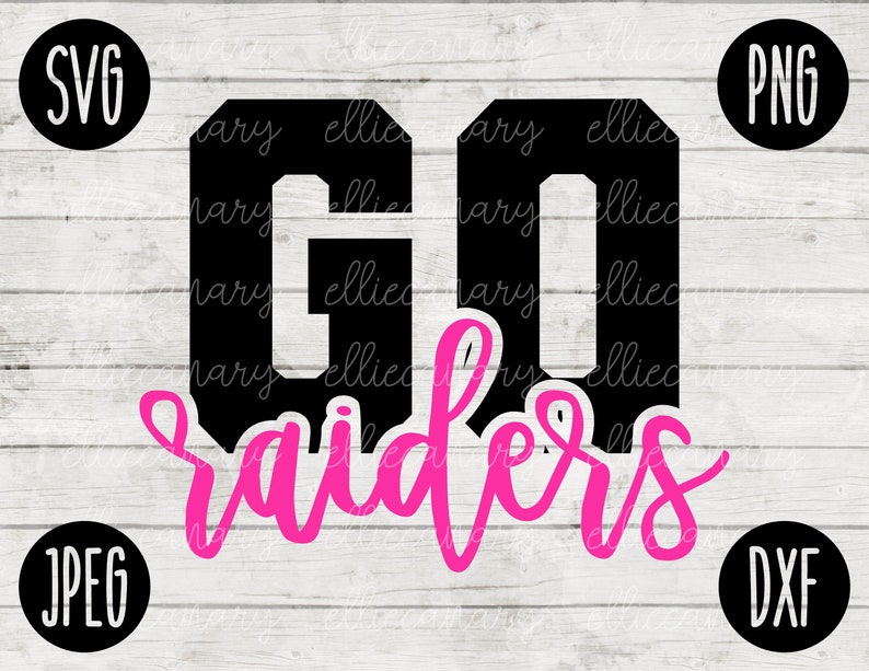 Team Spirit SVG Go Raiders Sport Png Jpeg Dxf / Commercial Use - Etsy
