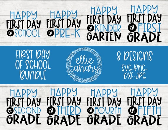 Back to School Bundle svg png jpeg dxf cut file Kicking Off School ...