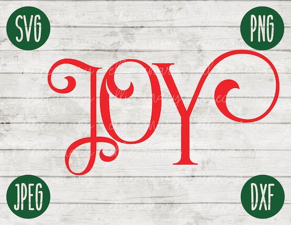 Download Christmas SVG Joy svg png jpeg dxf / Silhouette Cricut ...