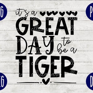 School Spirit SVG C’est un grand jour pour être une équipe d’enseignants Tiger svg png jpeg dxf Vinyl Cut File Mom Dad Fall School Football Baseball