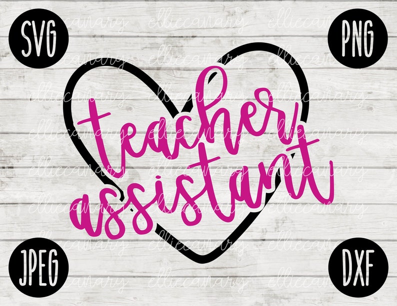 Download Back to School SVG Teacher Assistant svg png jpeg dxf //cut | Etsy