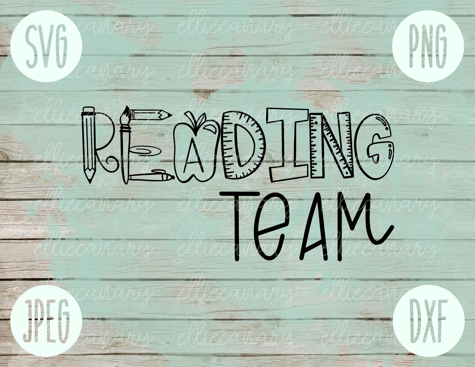 Download Reading Teacher svg png jpeg dxf //cut file // Commercial ...