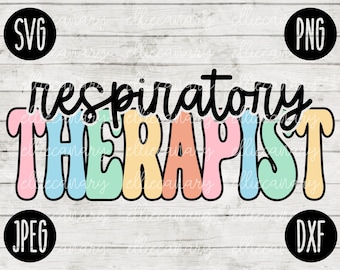 Respiratory Therapist SVG: Medical Career Cut File (Digital Download)