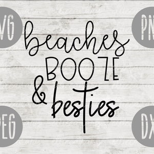 Stränder Alkohol Bästisar SVG: Sommarsemester Klippfil