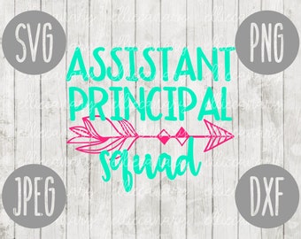 Assistant Principal Squad (svg, png, jpeg, dxf) Cutting File