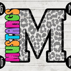 Mustangs Mascota SVG Escuela Espíritu Maestro Equipo svg png jpeg dxf Vinilo Corte Archivo Mamá Papá Otoño Escuela Fútbol Béisbol Retro Leopardo Carta