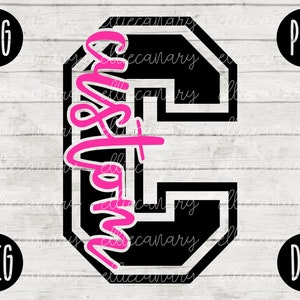 Mascota PERSONALIZADA SVG Escuela Espíritu Maestro Equipo svg png jpeg dxf Vinilo Corte Archivo Mamá Papá Otoño Escuela Equipo Diseño Personalizado Go Letter Team