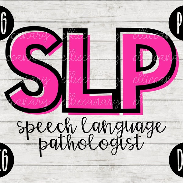 Back to School SVG SLP Speech Language Pathologist svg png jpeg dxf //cut file // Commercial Use // SVG // Teacher Appreciation First Day