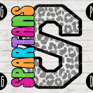 Spartans Mascot SVG School Spirit Teacher Team svg png jpeg dxf Vinilo Corte Archivo Mamá Papá Otoño Escuela Fútbol Béisbol Retro Leopard Carta