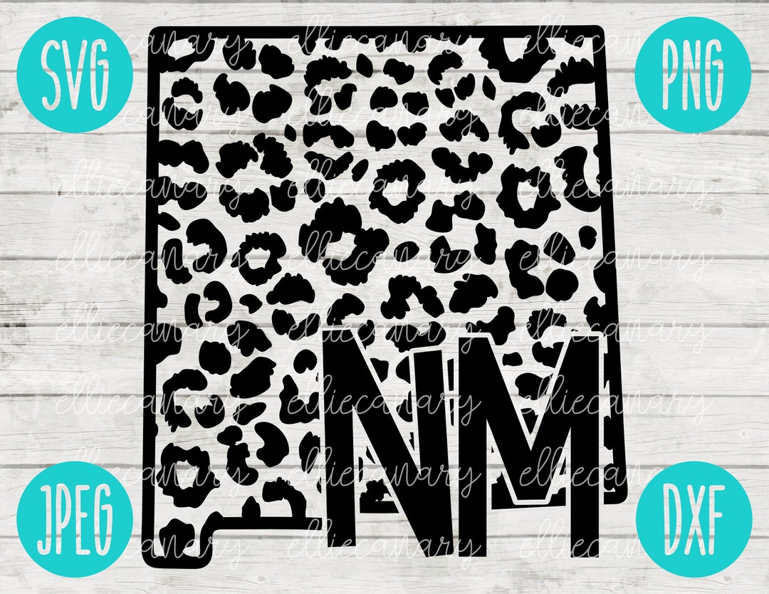 Nm Rld Svg New Mexico Leopard Print SVG: NM Cheetah Design (digital File) - Etsy