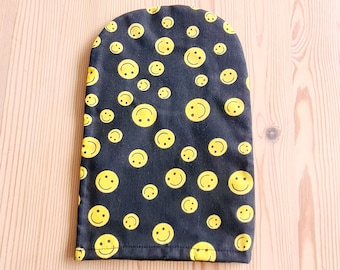 Ostomy cover stoma bag cover plain cotton fabric smiley print closing down Sale