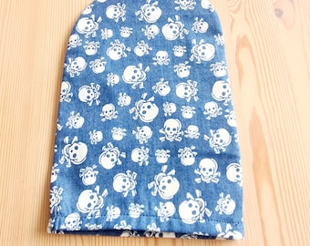 Ostomy cover stoma bag cover plain cotton fabric skull crossbones closing down Sale