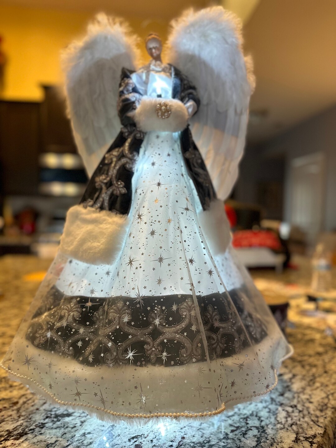Custom Tree Topper Angel, for an 18 Foot Tree, Angel Tree Topper, Made ...