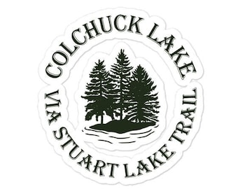 Colchuck Lake via Stuart Lake Trail Bubble-free stickers