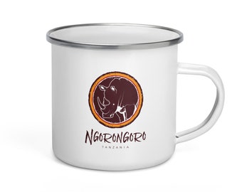Ngorongoro Enamel Mug – Tanzania