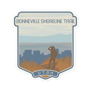 Pegatinas para Bonneville Shoreline Trail: excursionista de Utah