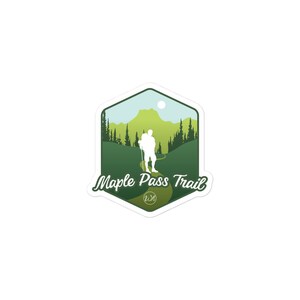 Maple Pass Trail - Washington State Bubble-free stickers