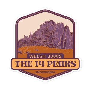Welsh 3000s, The 14 Peaks stickers – Snowdonia