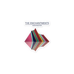 The Enchantments - Adesivi senza bolle di Washington