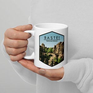 Bastei bridge mug - Dresden souvenir, Germany / Traveler gift