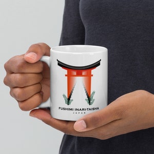 Fushimi Inari-Taisha - Kyoto, Japan White glossy mug