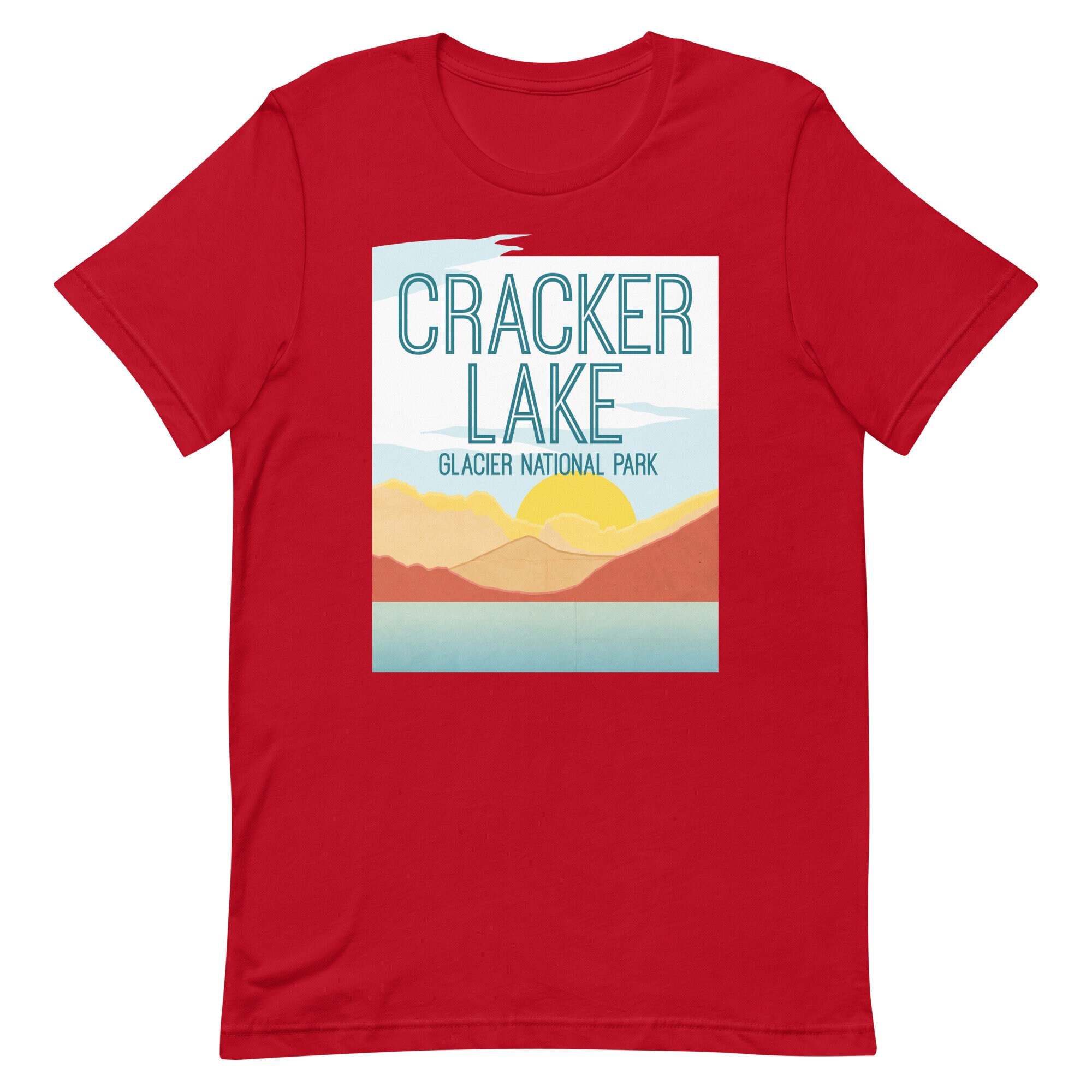 クラッカー湖 - グレイシャー国立公園 ユニセックス T シャツ - Etsy 日本