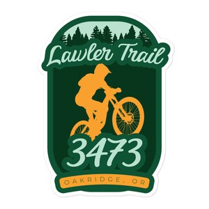 Lawler Trail #3473 - Oakridge, Oregon Bubble-free stickers
