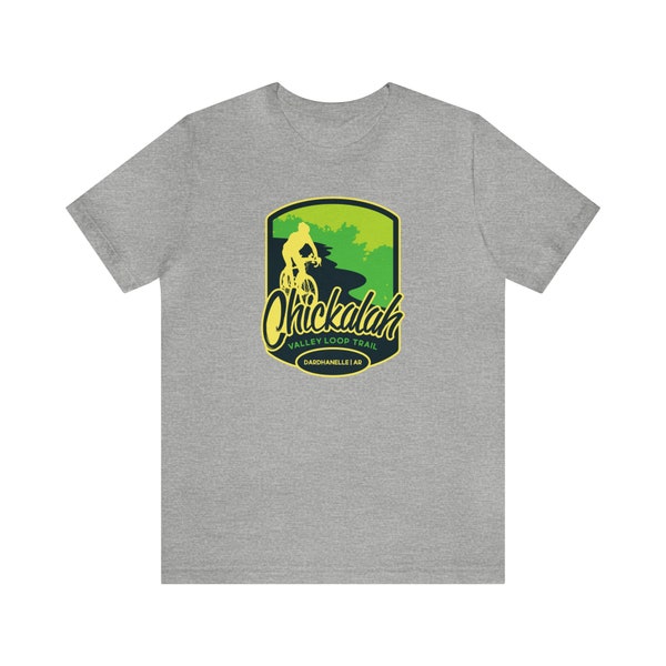 Chickalah Valley Loop Trail - Dardanelle, Arkansas Unisex Jersey Kurzarm T-Shirt - Geschenk für Wanderer