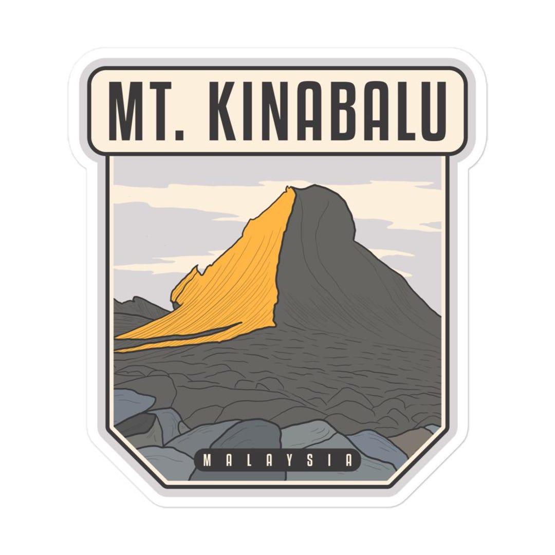 Sticker Kinabalu Mt. Kinabalu Stickers – Malaysia - Etsy
