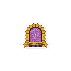 Señor de los Milagros – Lima, Perú Pegatinas sin burbujas