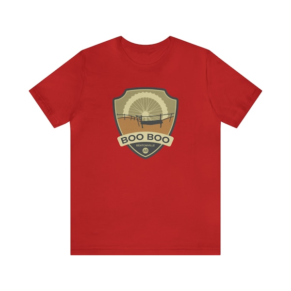 Boo Boo - Bentonville, Arkansas Unisex Jersey Kurzarm T-Shirt - Geschenk für Wanderer
