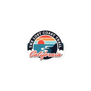 The Lost Coast Trail - Californië, VS Bubble-vrije stickers