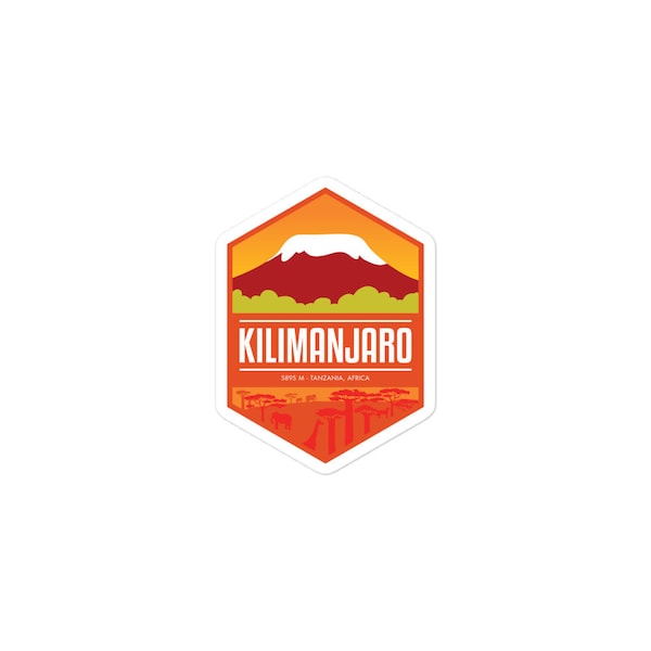 Mount Kilimanjaro - Tanzania Africa Bubble-free stickers