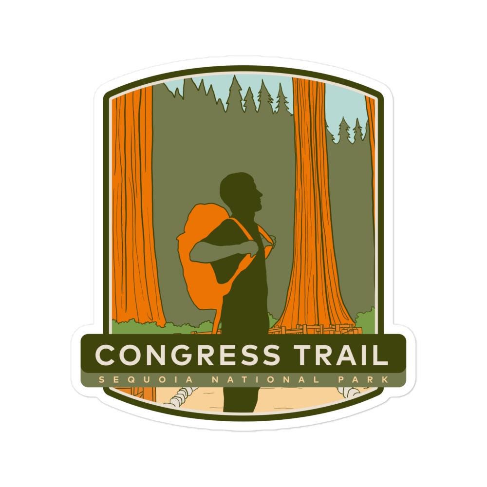 Congress Trail Stickers Sequoia National Park