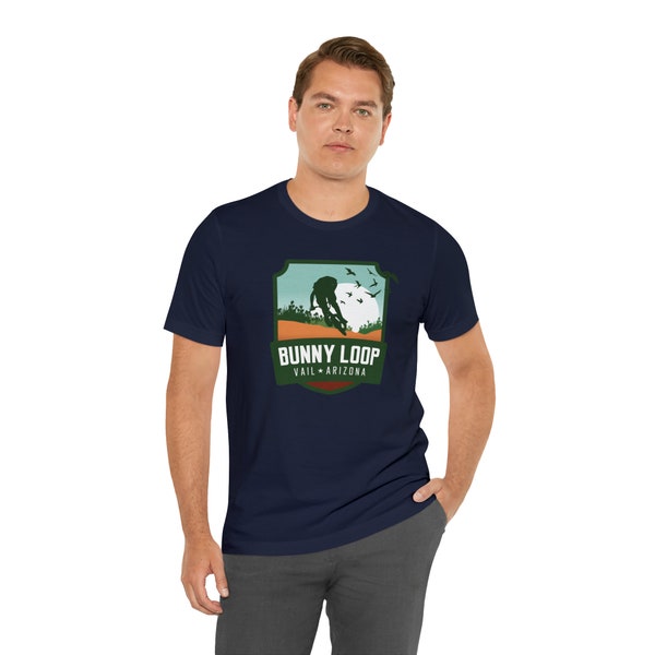 Bunny Loop - Vail, Arizona Unisex Jersey Kurzarm T-Shirt - Geschenk für Wanderer