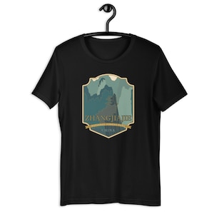 Camiseta unisex del parque forestal nacional de Zhangjiajie - China