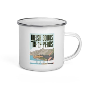 Welsh 3000s, The 14 Peaks Enamel Mug – Snowdonia