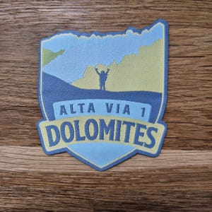 Alta Via 1 patch - Dolomites hiker patch