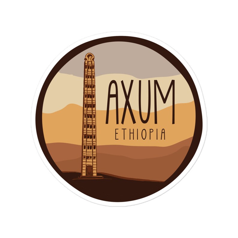 Axum Typography Examples Axum - Ethiopia Bubble-free Stickers - Etsy