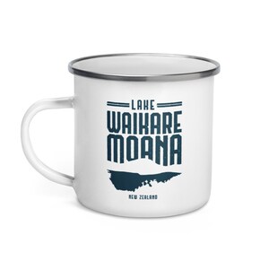 Lake Waikaremoana - Neuseeland Emaille Tasse