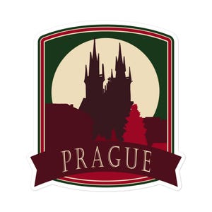 Prague stickers - Christmas Market