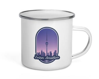 Berliner Fernsehturm Enamel Mug – Germany