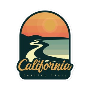 Pegatinas del sendero costero de California